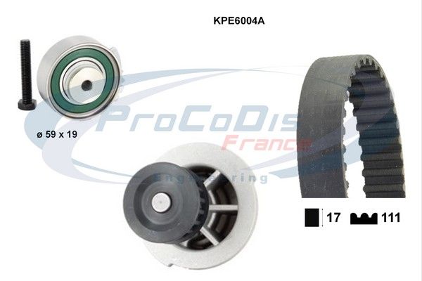 PROCODIS FRANCE Водяной насос + комплект зубчатого ремня KPE6004A